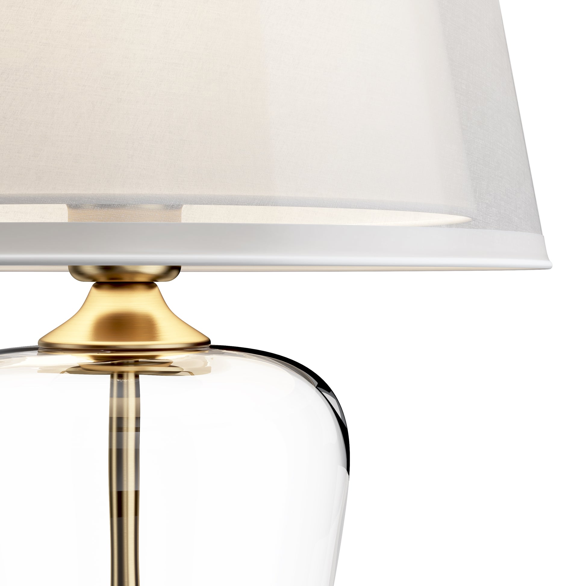 Une Lampe de Chevet Design en verre équipée d'un système Led.