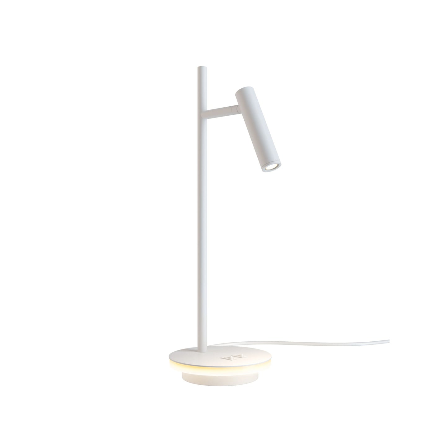 Une Lampe de Bureau Blanche minimaliste.
