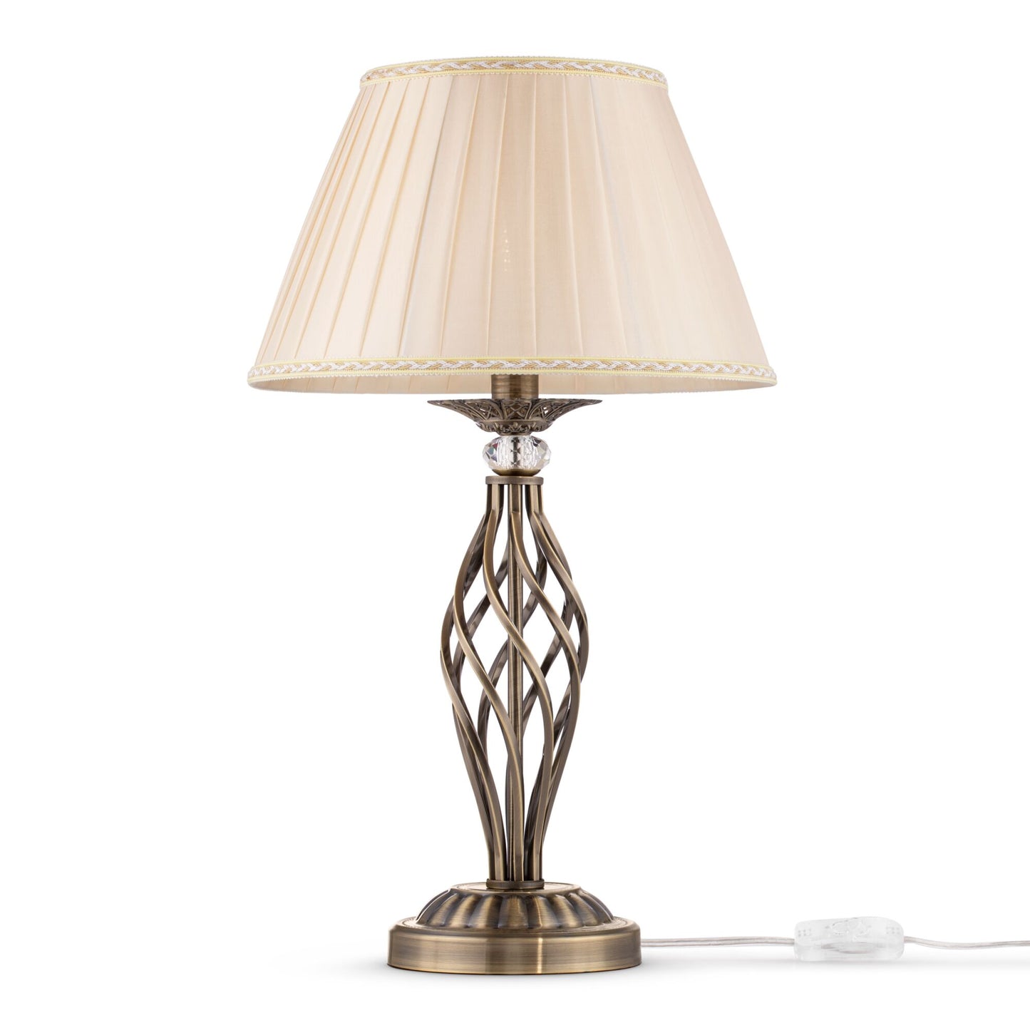 Une Lampe de Chevet en laiton avec un style Vintage à l'Ancienne.
